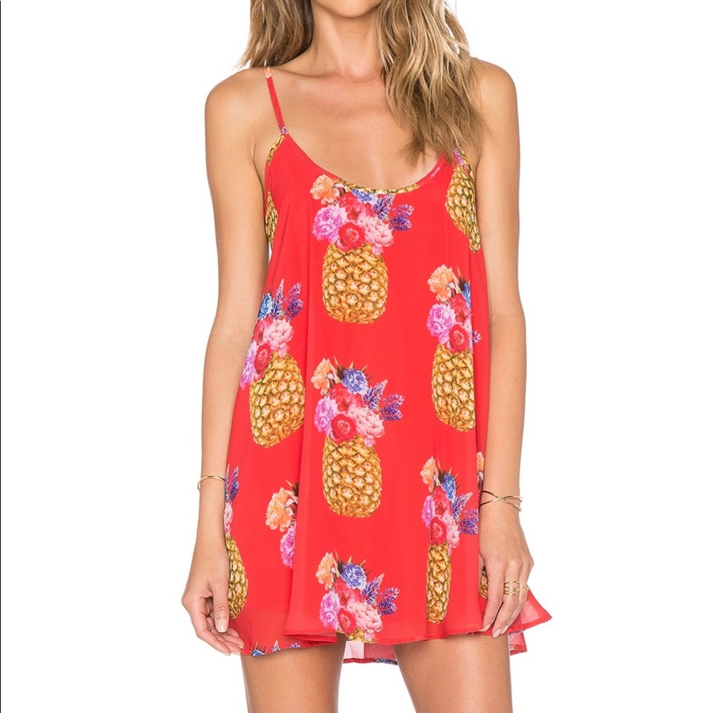 show me your Mumu pineapple dress